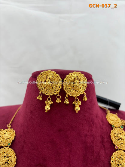 Ruby Necklace : Trendy Gold Plated Necklaces 2024 GoldenCollections 3