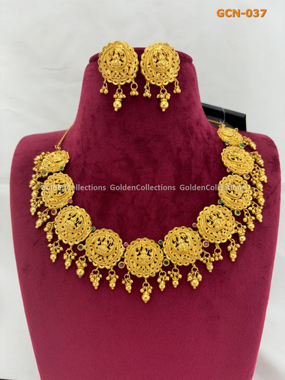 Ruby Necklace : Trendy Gold Plated Necklaces 2024 GoldenCollections 