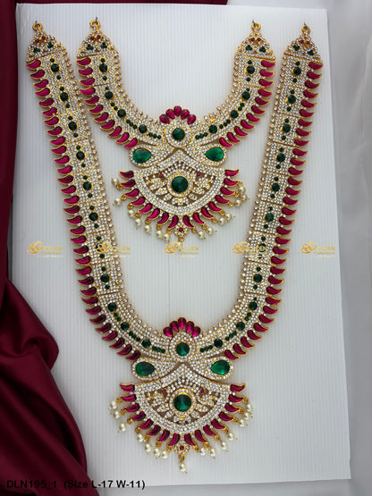 Sacred Three Layer Necklace Deity Jewellery Goldencollections Size: 17 X 11, Color: Multi, Style: 2 Step Image 1