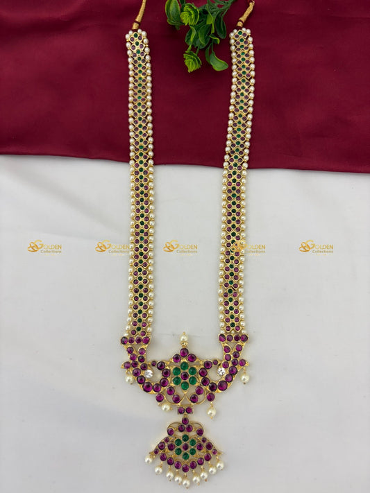 Shop Exquisite Kemp Long Necklaces For Bharatanatyam Dance  Color: Kemp Style: Kemp Long Necklace Image 1