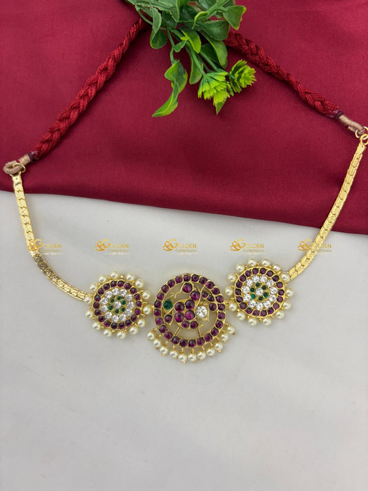 Shop Kemp Short Necklaces For Bharatanatyam Dance Performance  Color: Kemp Style: Kemp Short Necklace Image 1