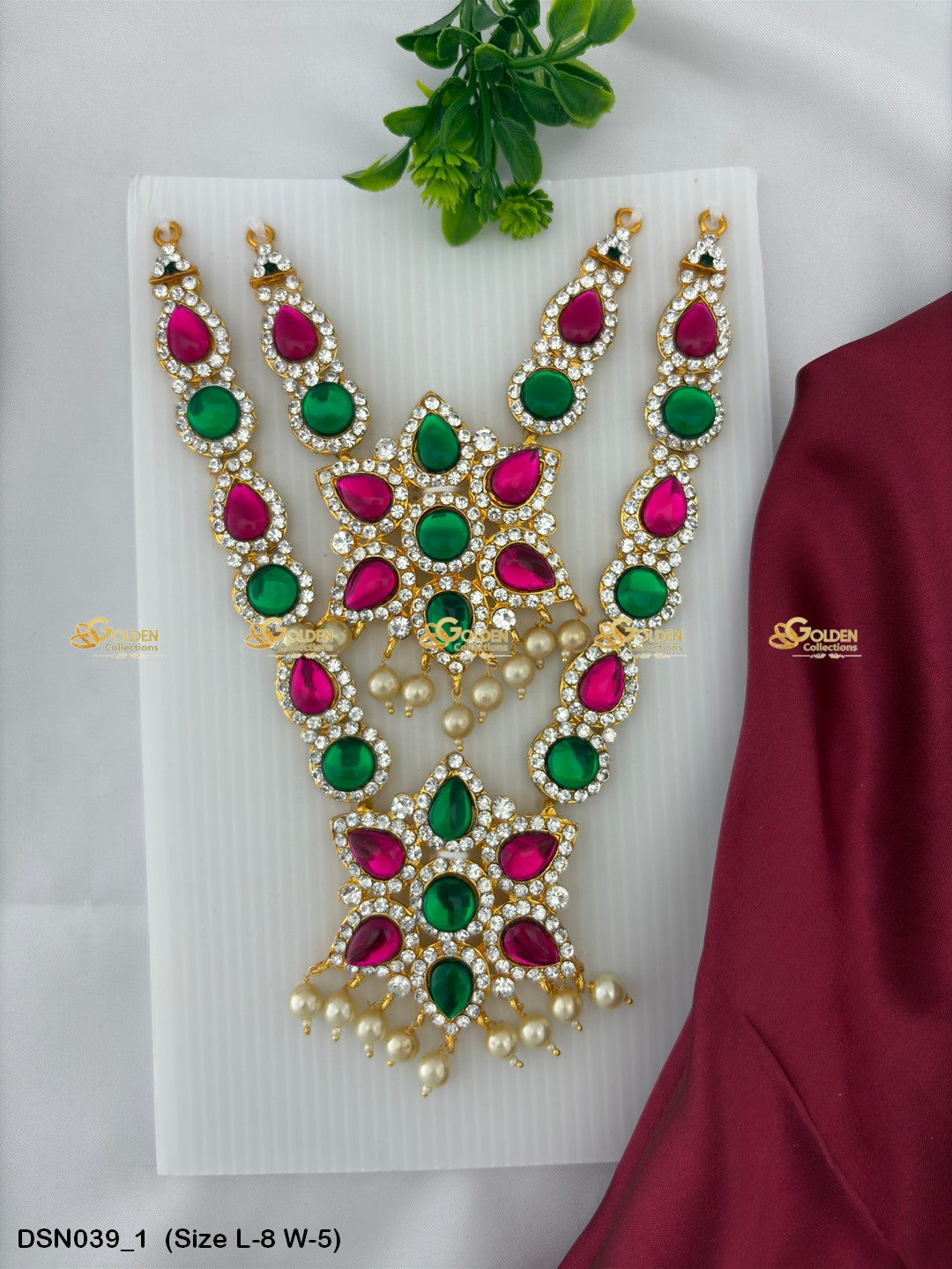 Shop Now For Deity Jewellery Goldencollections Size: 8 X 5, Color: Multi, Style: 2 Step Image 1