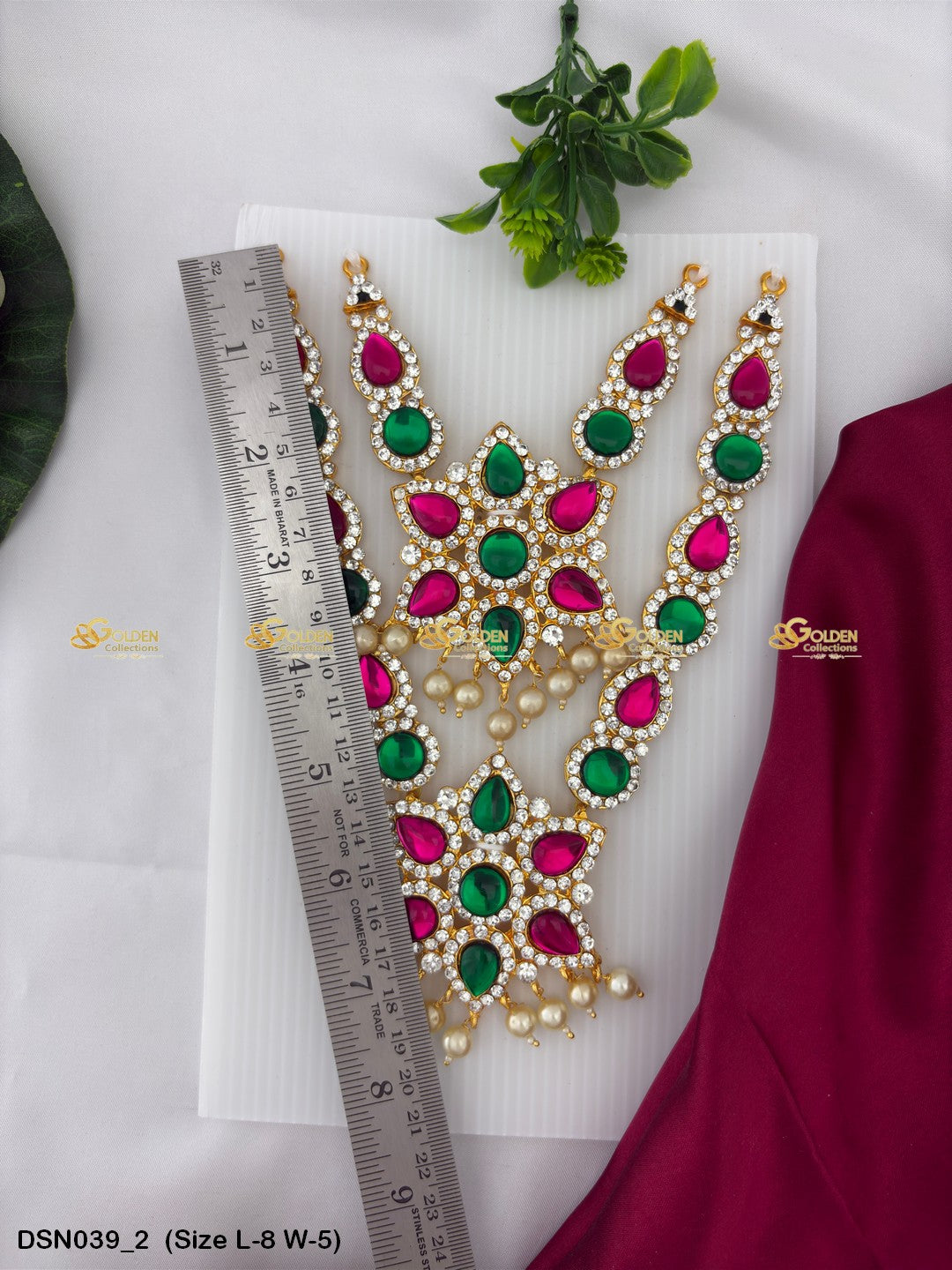 Shop Now For Deity Jewellery Goldencollections Size: 8 X 5, Color: Multi, Style: 2 Step Image 2