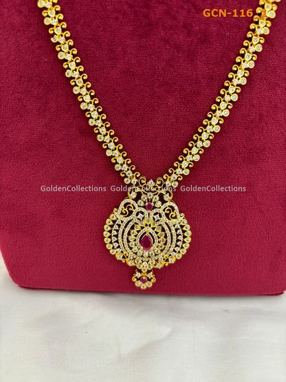 Short Necklace One Gram Gold : Short Costume Jewellery GoldenCollections 2