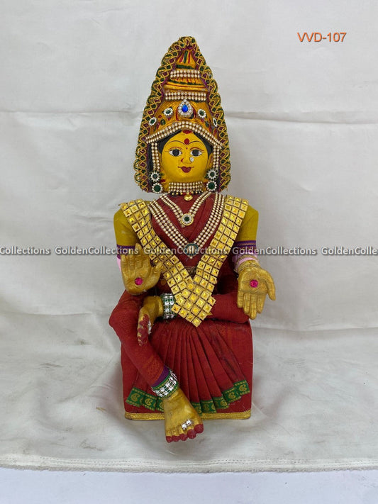 Significance of Varalakshmi Idol in Maroon Saree VVD-017 