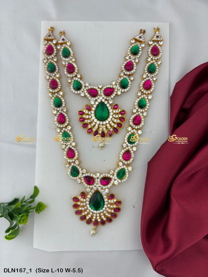 Temple Deity Long Necklace Buy Online Now Size: 10 X 5.5, Color: Multi, Style: 2 Step Image 1