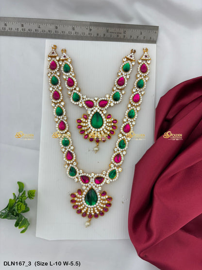 Temple Deity Long Necklace Buy Online Now Size: 10 X 5.5, Color: Multi, Style: 2 Step Image 3