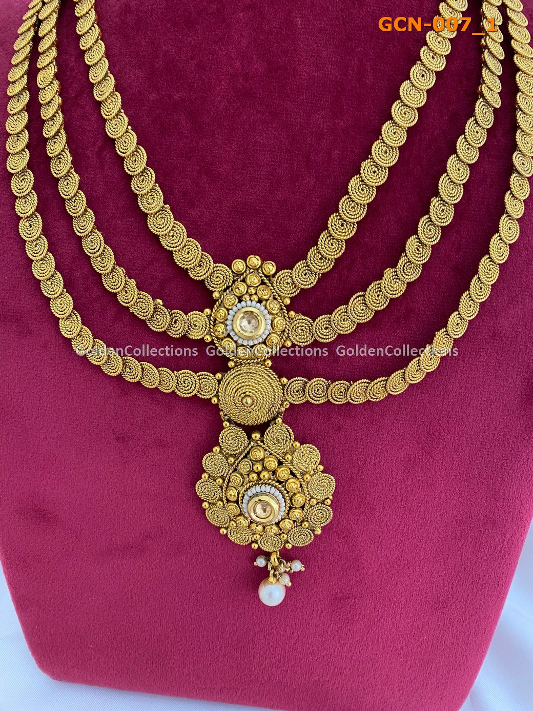 Three Layer Necklace : Handmade Necklace For Women Golden Collections 2