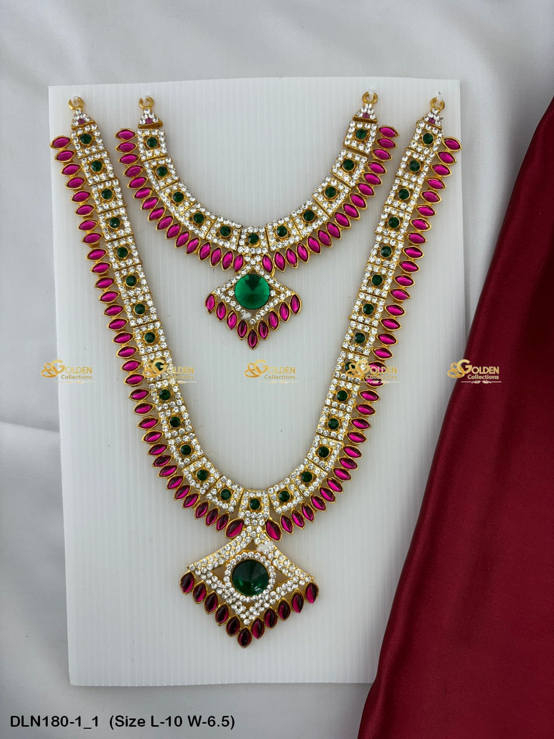 Traditional Goddess Lakshmi Jewellery Size: 10 X 6.5, Color: Multi, Style: 2 Step Image 1