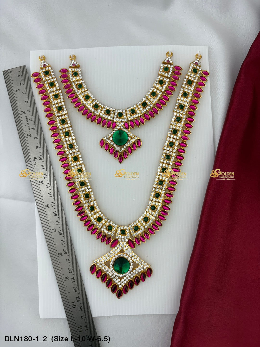 Traditional Goddess Lakshmi Jewellery Size: 10 X 6.5, Color: Multi, Style: 2 Step Image 2