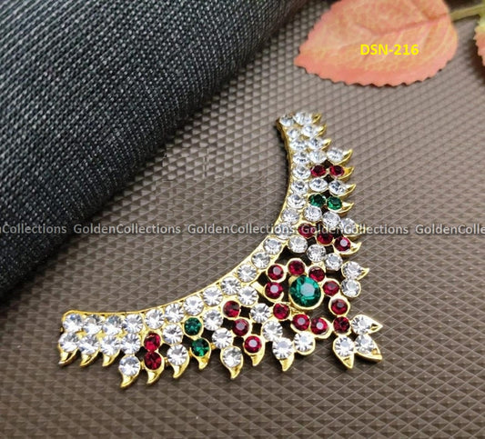 Traditional Short Necklace for Hindu Deity GoldenCollections