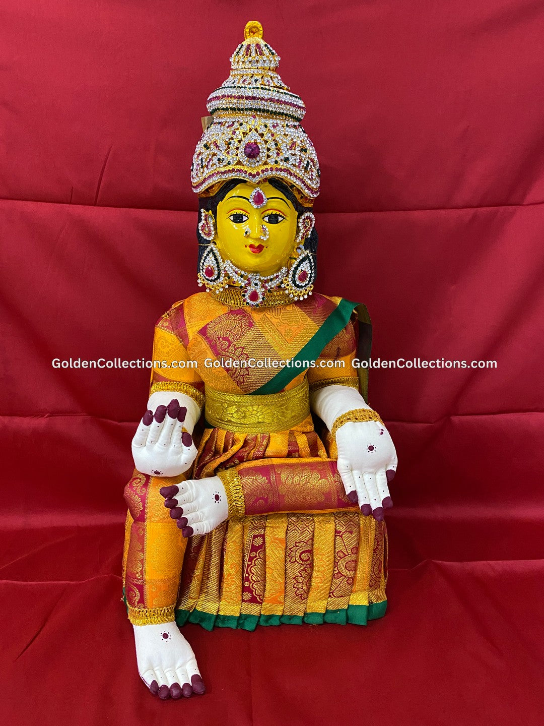 Goddess Varalakshmi Vratam Idol With Jewellery Goldencollections