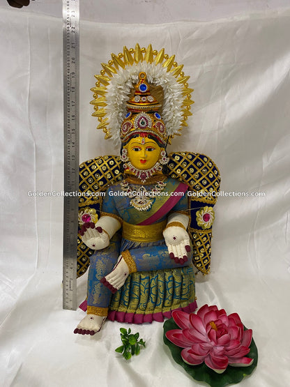 Blue Varalakshmi Vratham Decoration Jewellery Doll/Idol Blue