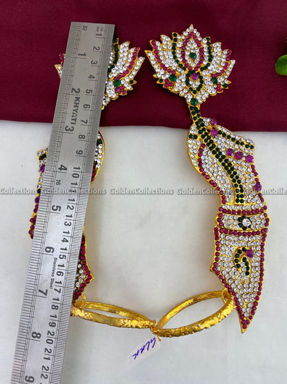 Varalakshmi Vratham Doll with Lotus Hands Pink Multi Colour