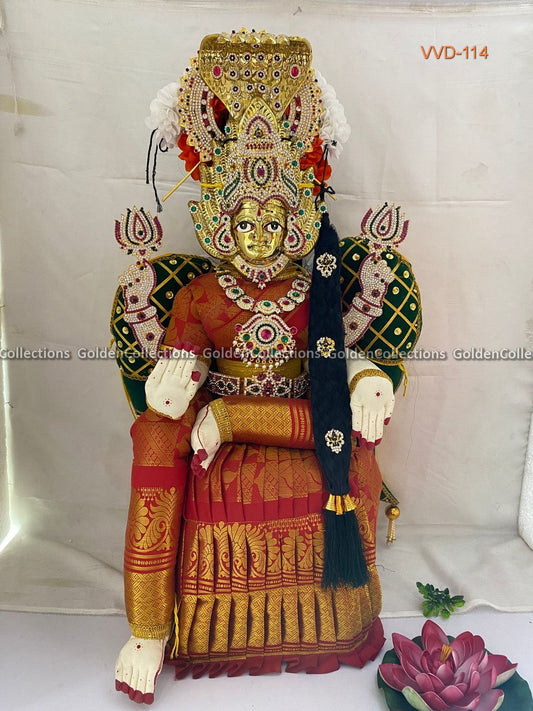 Varamahalakshmi Doll Unique Varalakshmi Idol with Snake Crown VVD-114 