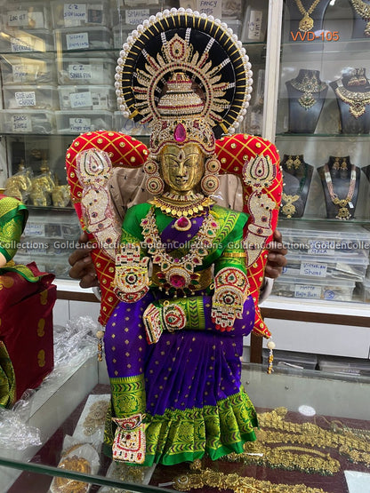 Varamahalakshmi idol Full Set Jewellery Varalakshmi Vratham 3