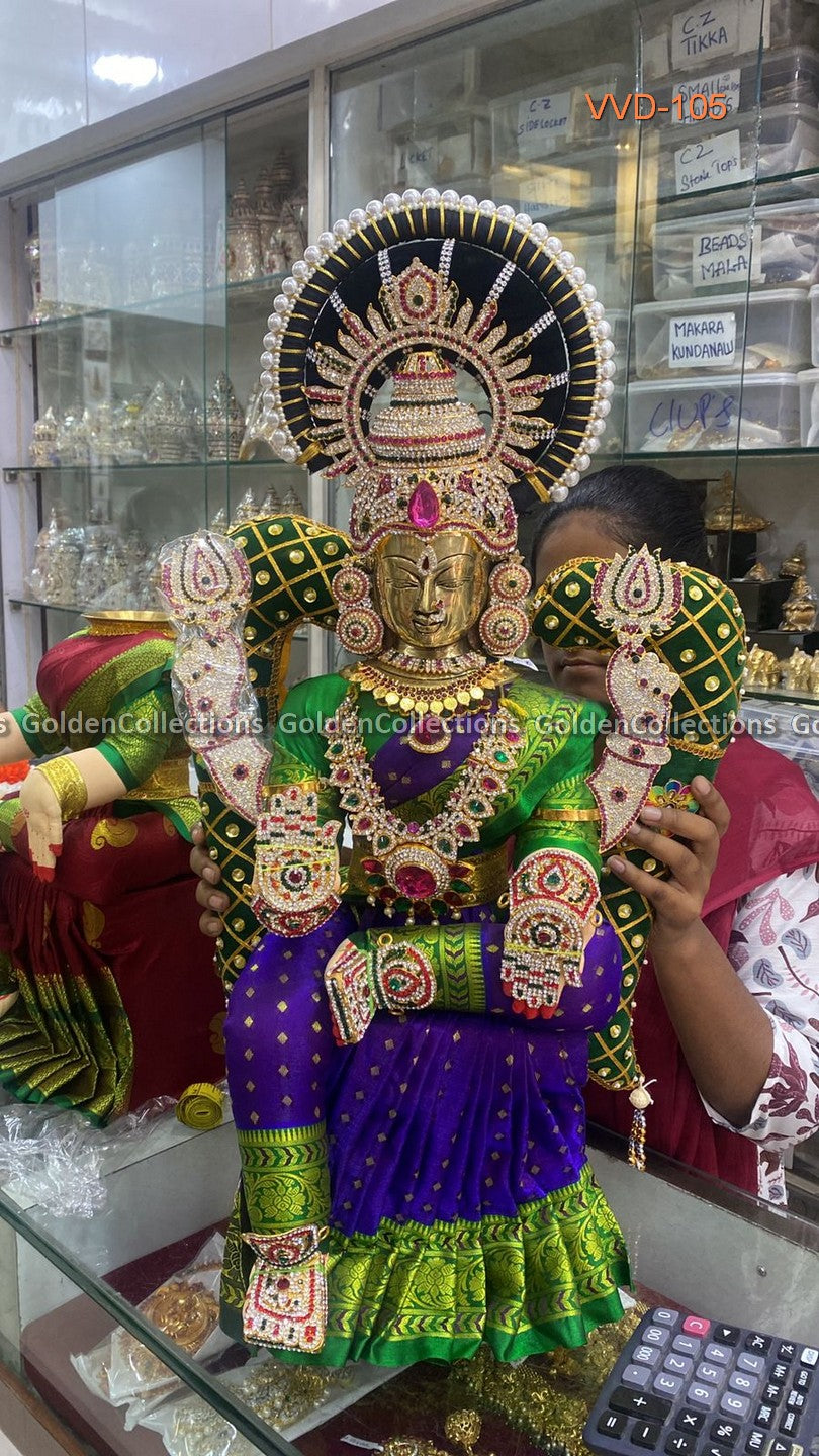 Varamahalakshmi idol Full Set Jewellery Varalakshmi Vratham 5