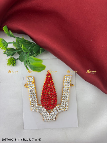 Vishnu Bindi Goldencollections Size: 7 x 6, Color: Multi, Style: Balaji Namam Image 1