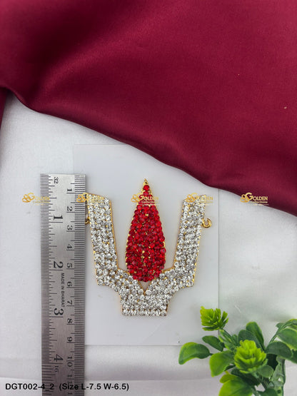 Vishnu Bindi Goldencollections Size: 7.5 x 6.5, Color: Multi, Style: Balaji Namam Image 2