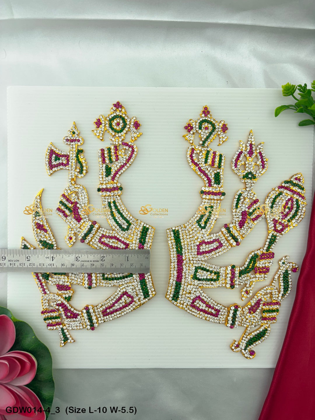 Weapon Hands For Goddess Durga Devi Idol Size: 10 x 5.5, Color: Multi, Style: Durga Hands Image 3