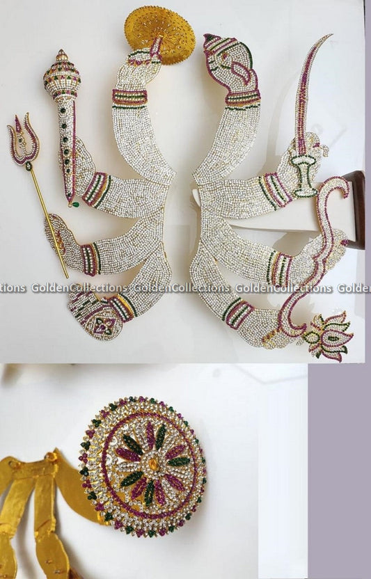 Weapon Hands For Goddess Durga Devi Idol - GoldenCollections
