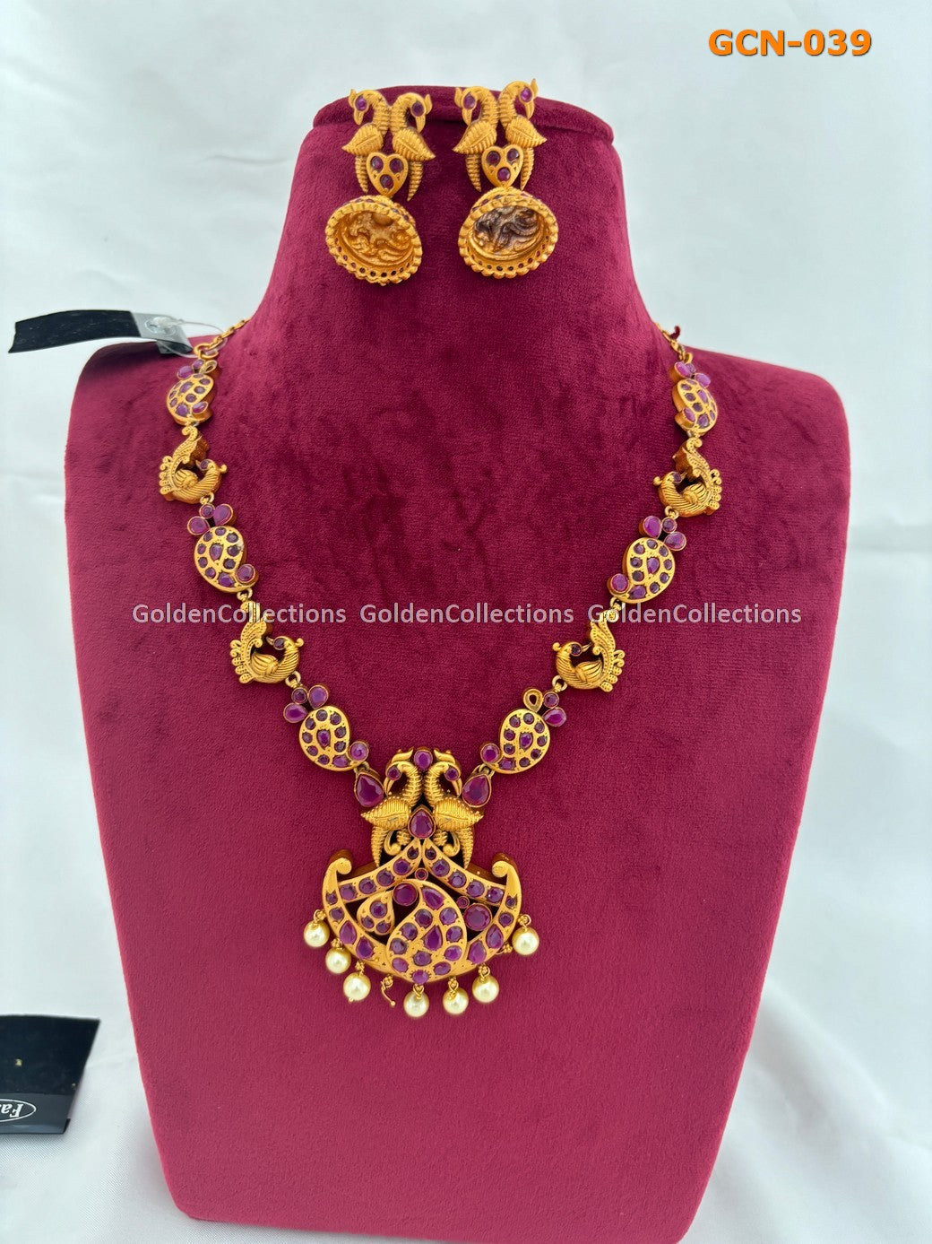 Wedding Gold Plated Necklace Design : Costume Jewelry Necklace GoldenCollections 