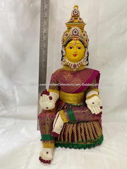 Adorned Varalakshmi Idol with Jewels - VVD-055 2