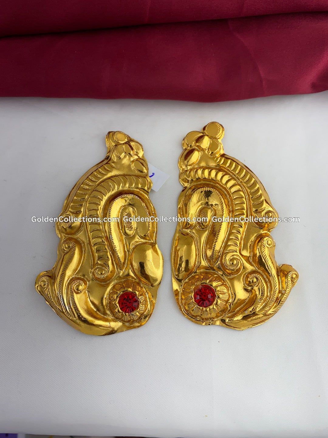 Alankaram Goddess Earrings - Divine Adornments - GoldenCollections DGE-034