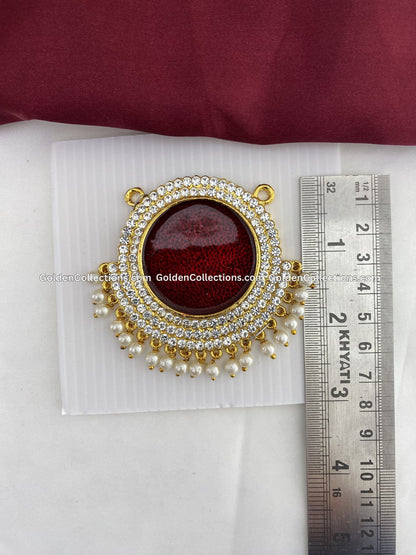 Amman Alangaram Jewellery Set Locket - GoldenCollections DGP-015 2