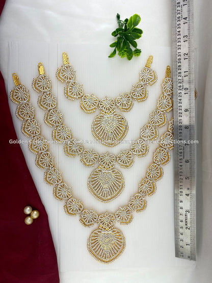 Amman Deity Long Necklace Set - GoldenCollections DLN-011 2