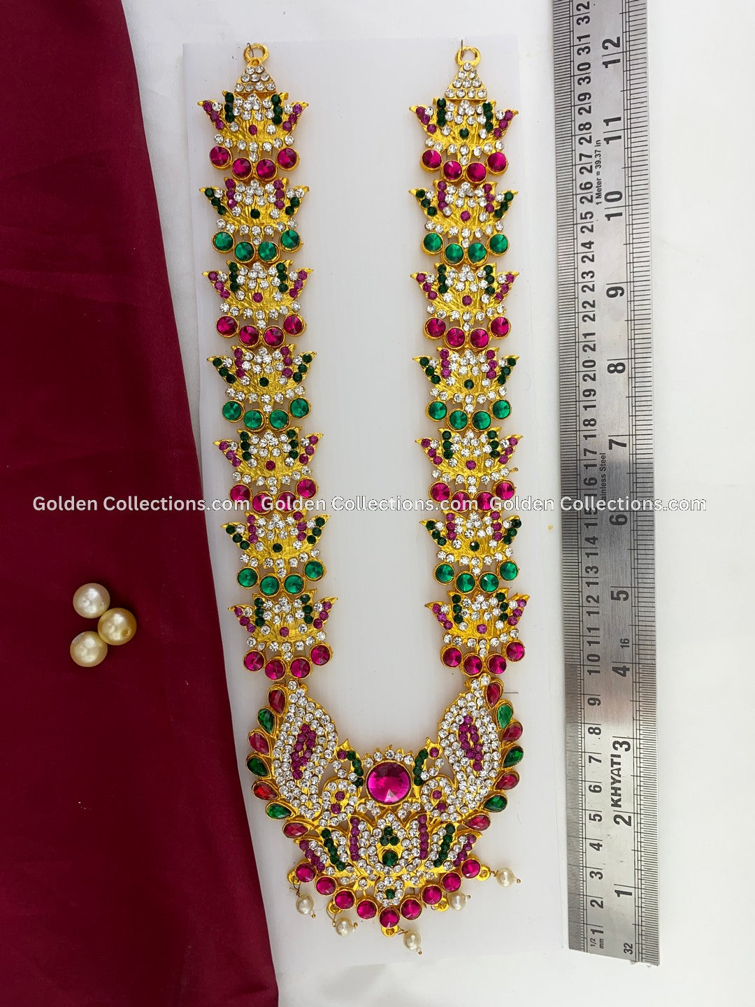 Amman Devotional Long Necklace - GoldenCollections DLN-023 2