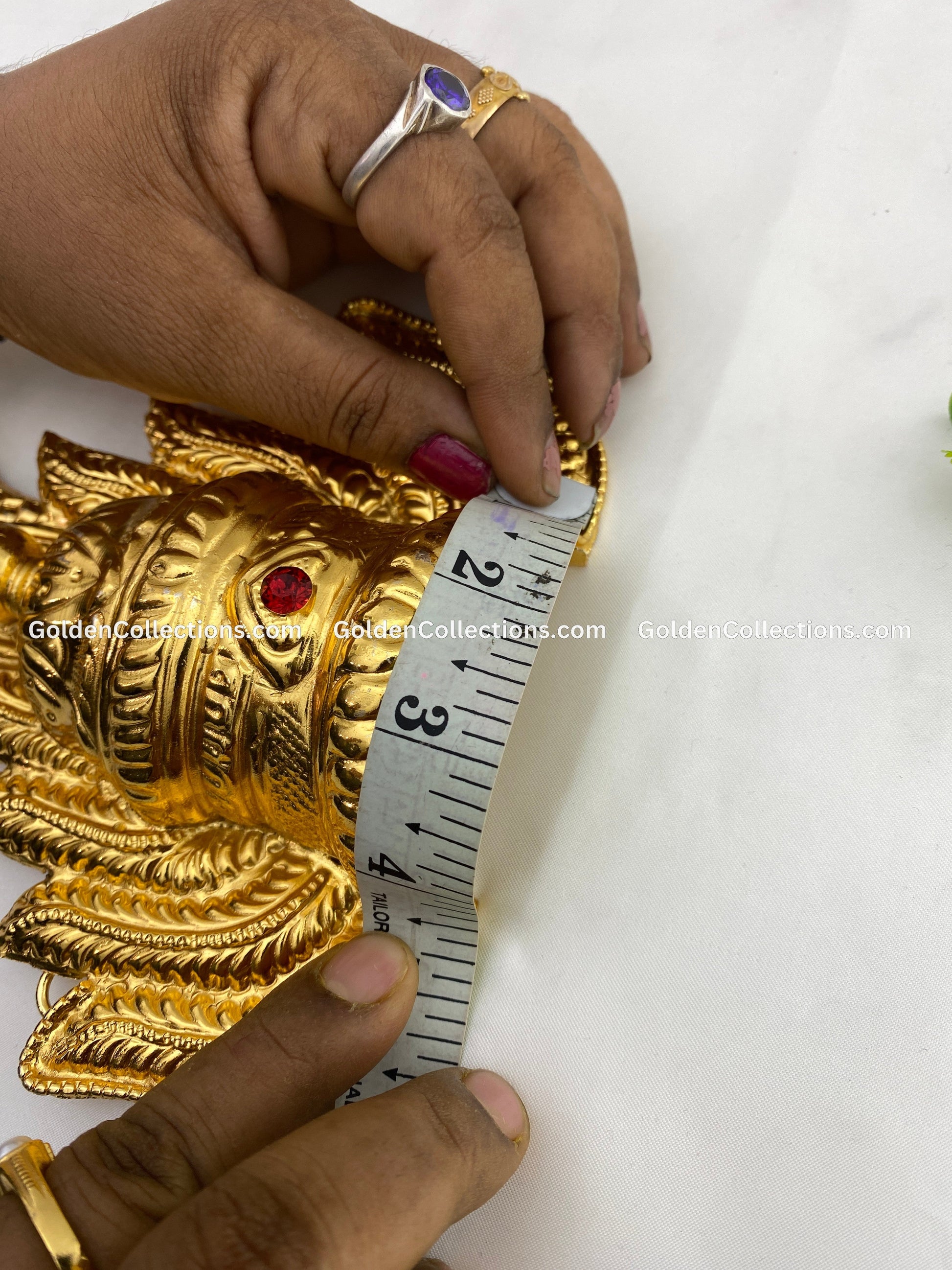 Ammavari Gold Plated Crown Mukut - GoldenCollections DGC-018 2
