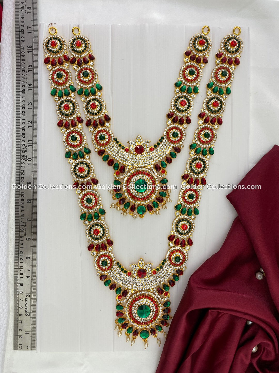 Authentic Jewellery Set for Hindu Deities-GoldenCollections 2