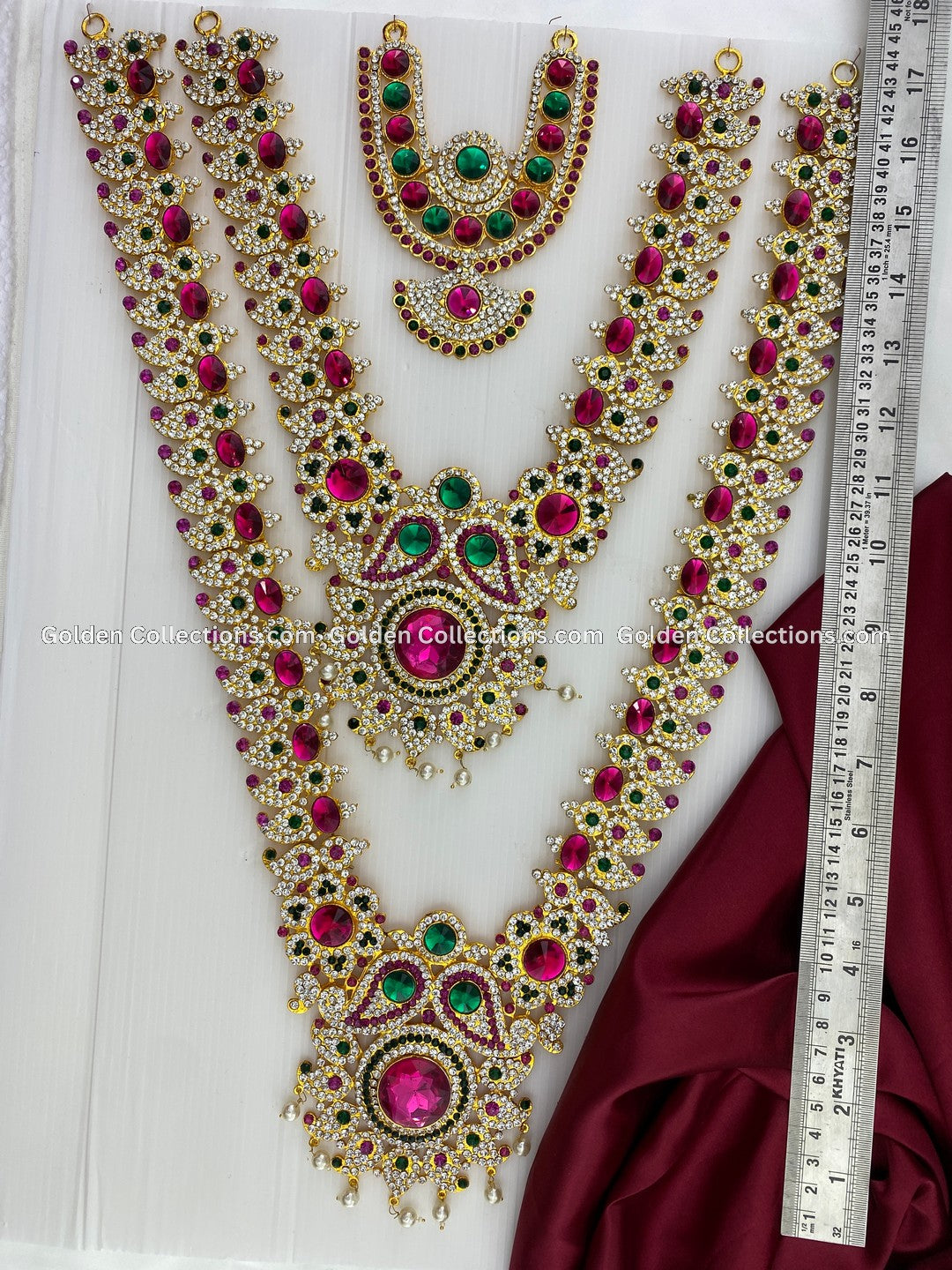 Authentic Jewellery Set for Hindu Gods-GoldenCollections