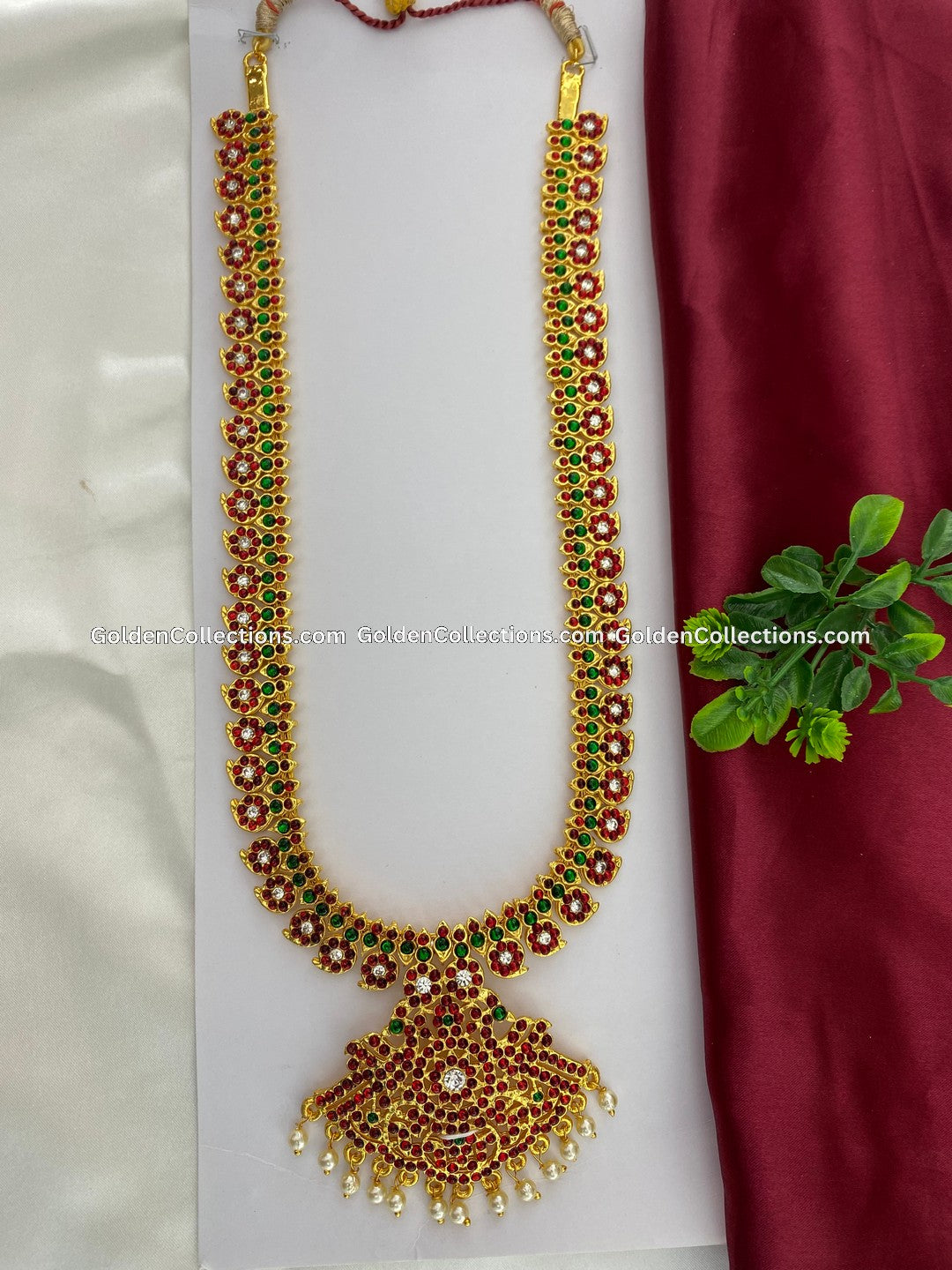 Antique outlet Green Color Varalakshmi Haram/Necklace