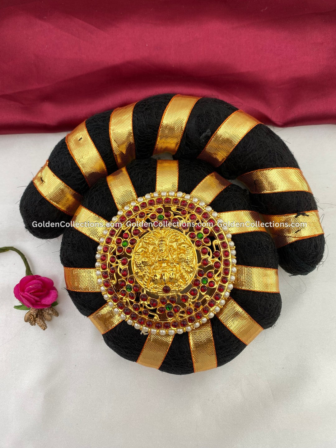 Bharatanatyam dance hair bun ring - GoldenCollections