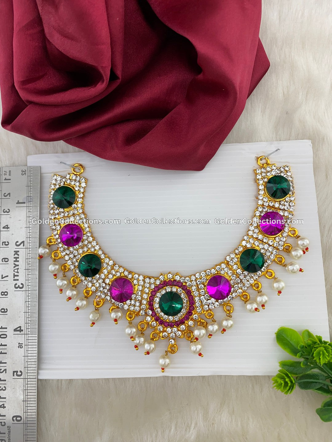 Celestial Short Necklace - Radiant Goddess Lakshmi DSN-147 2