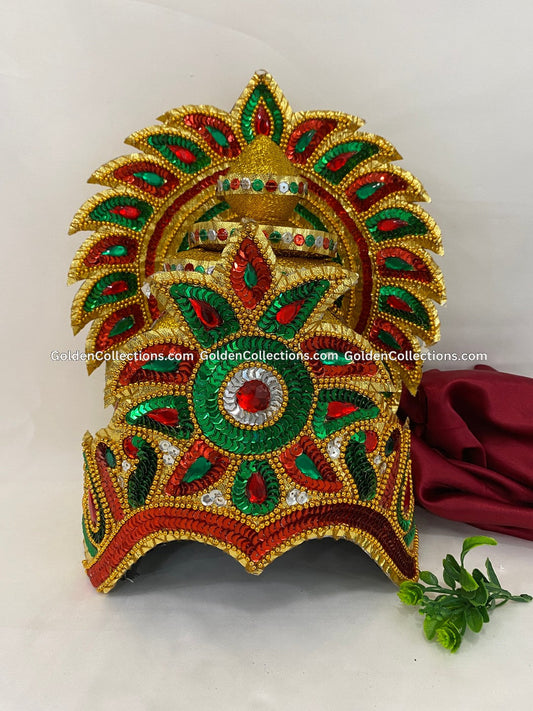 Crown Mukut for Indian Dance Drama - GoldenCollections DGC-1757
