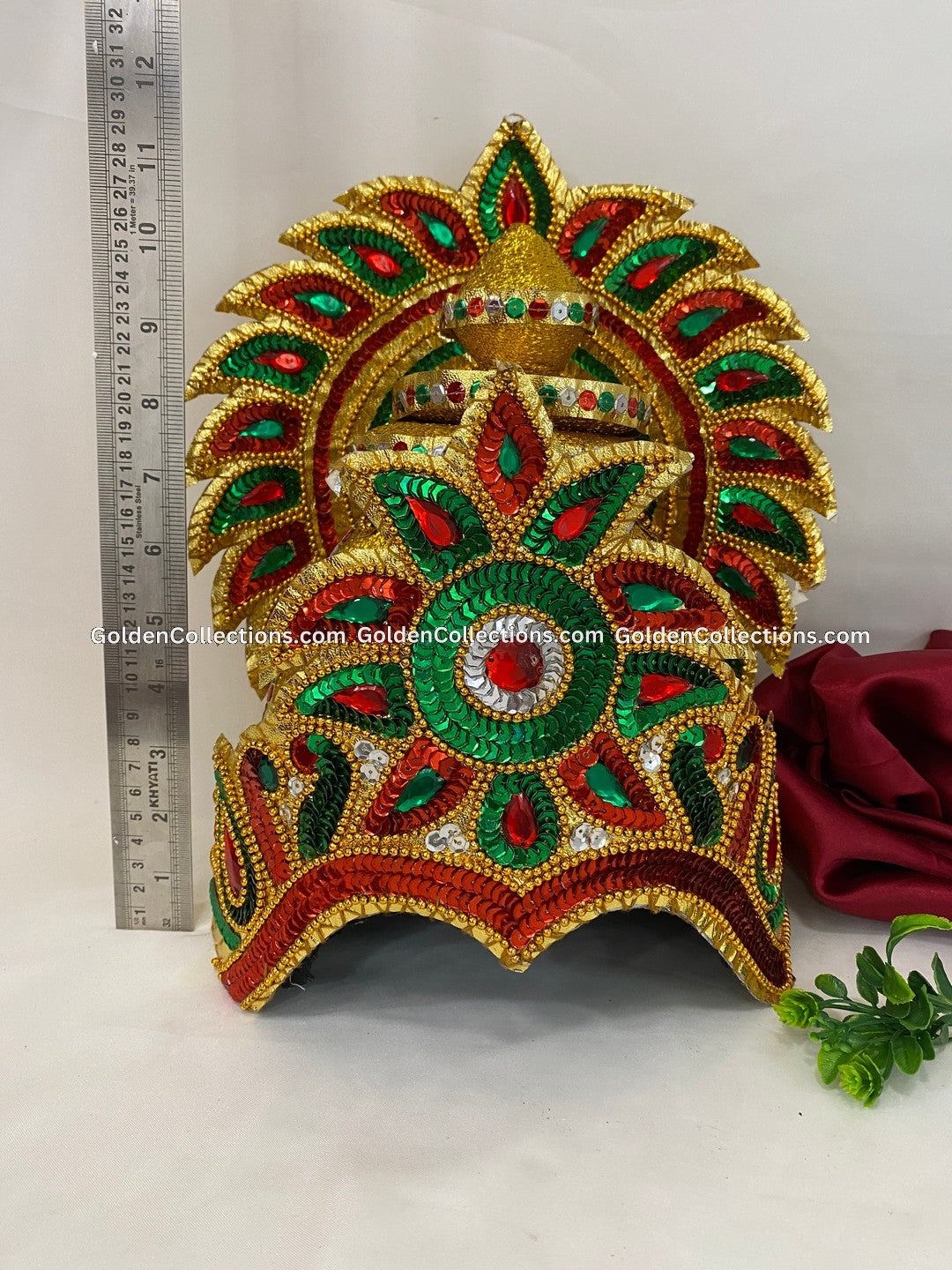 Crown Mukut for Indian Dance Drama - GoldenCollections DGC-1757 2