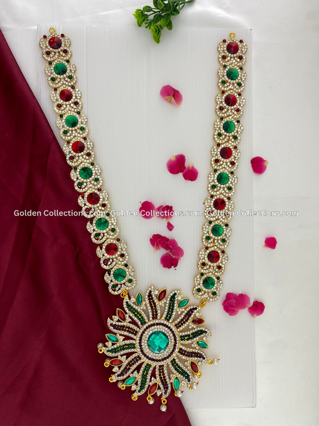 Deity Decorative Long Necklace- Divine Beauty at GoldenCollections