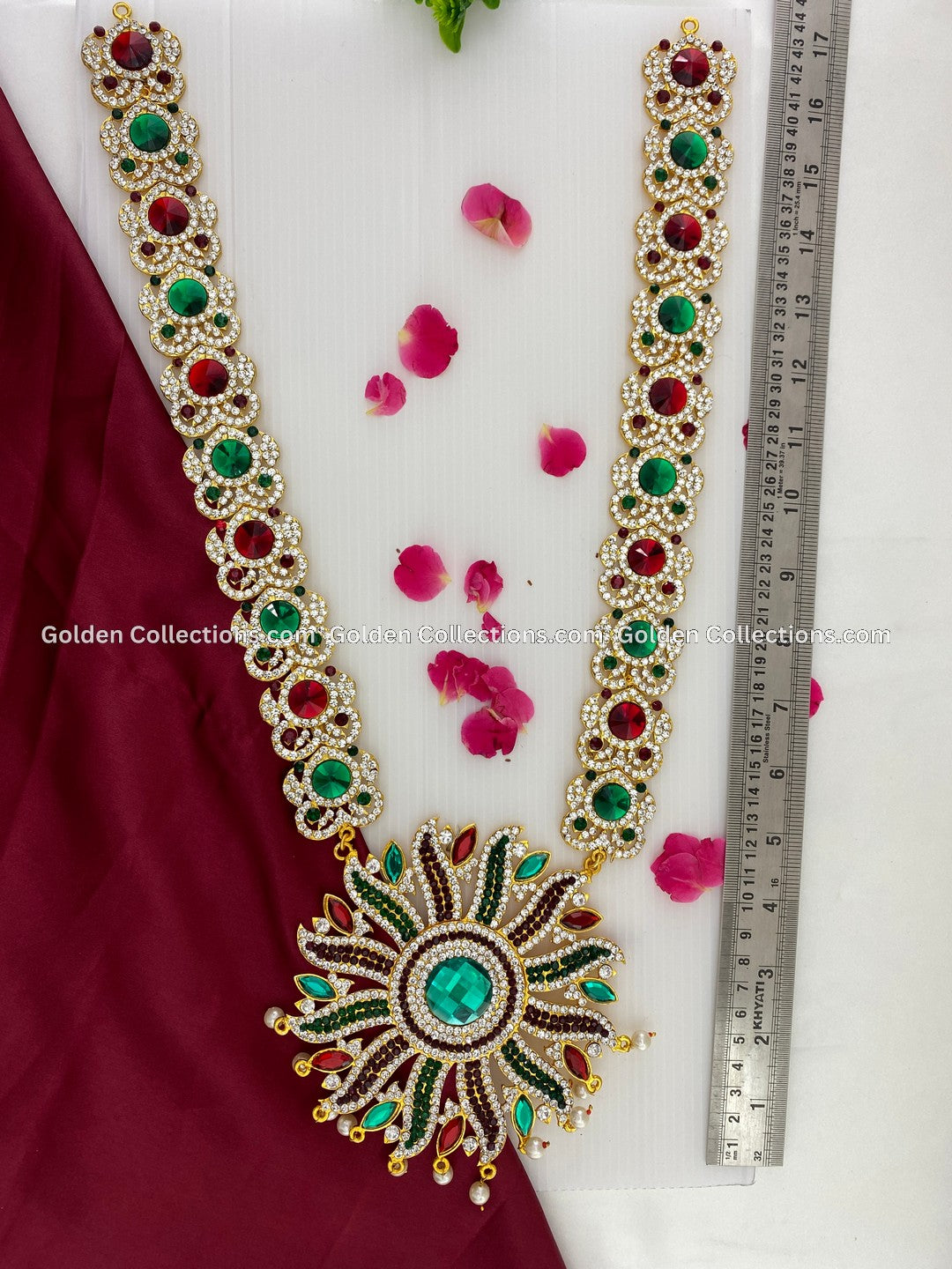 Deity Decorative Long Necklace- Divine Beauty at GoldenCollections 2