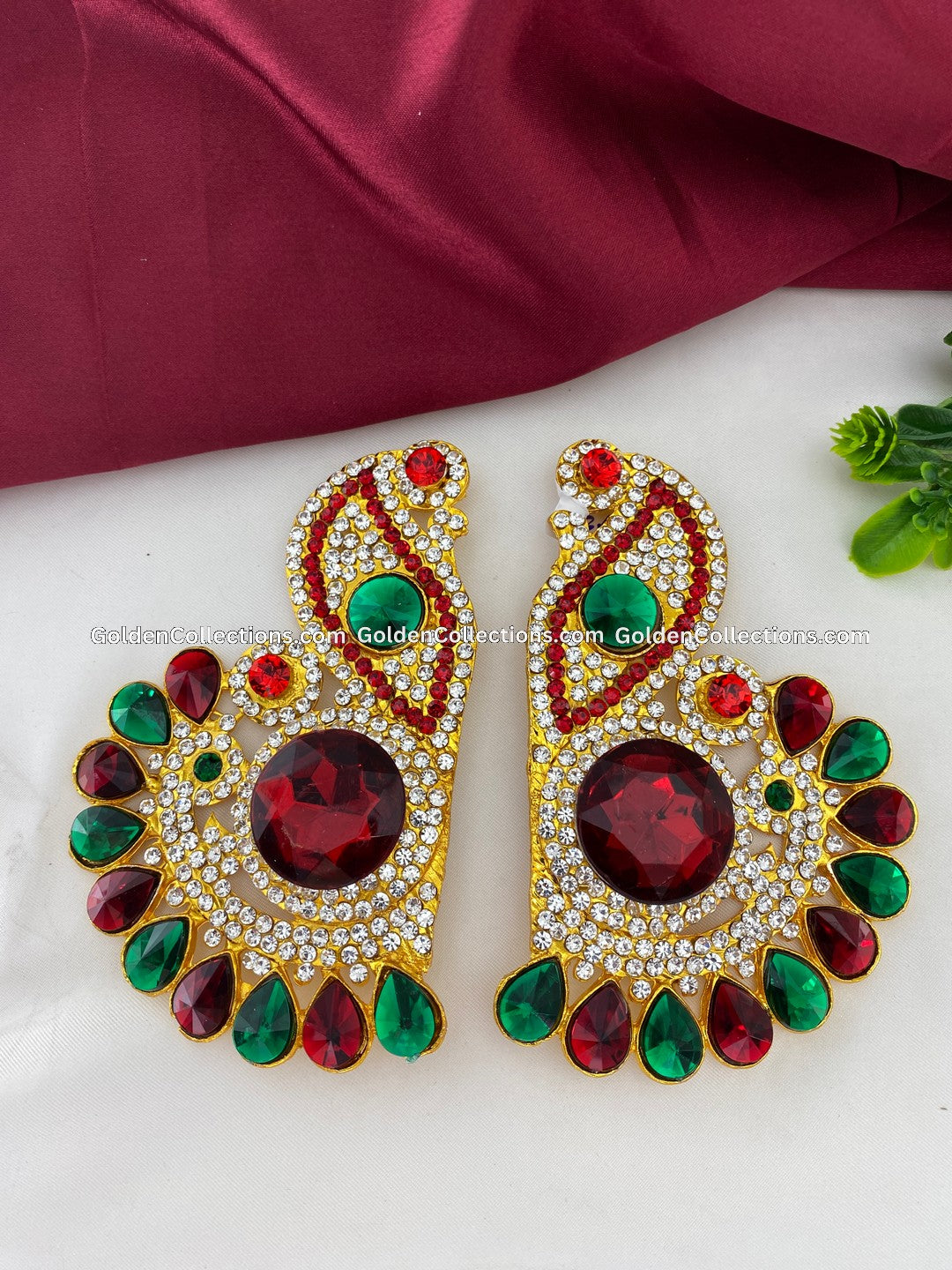 Deity Earrings - Divine Ornaments - GoldenCollections DGE-038