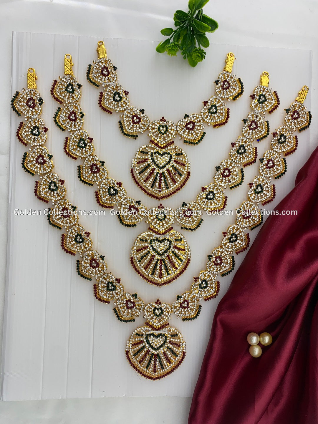 Deity Inspired Long Necklace - GoldenCollections DLN-005