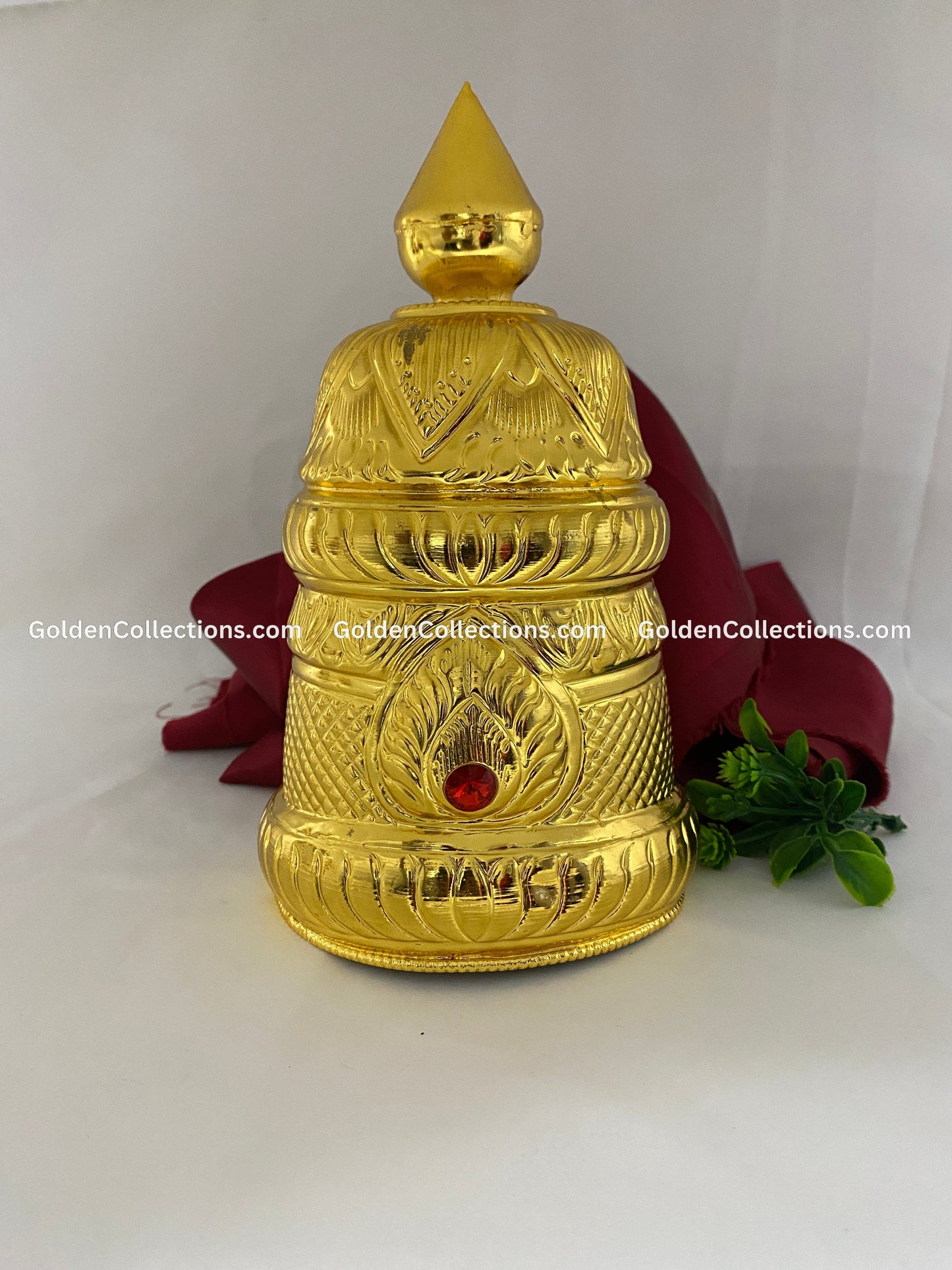 Deity Jewellery Crown - Ornate Mukut - GoldenCollections DGC-004