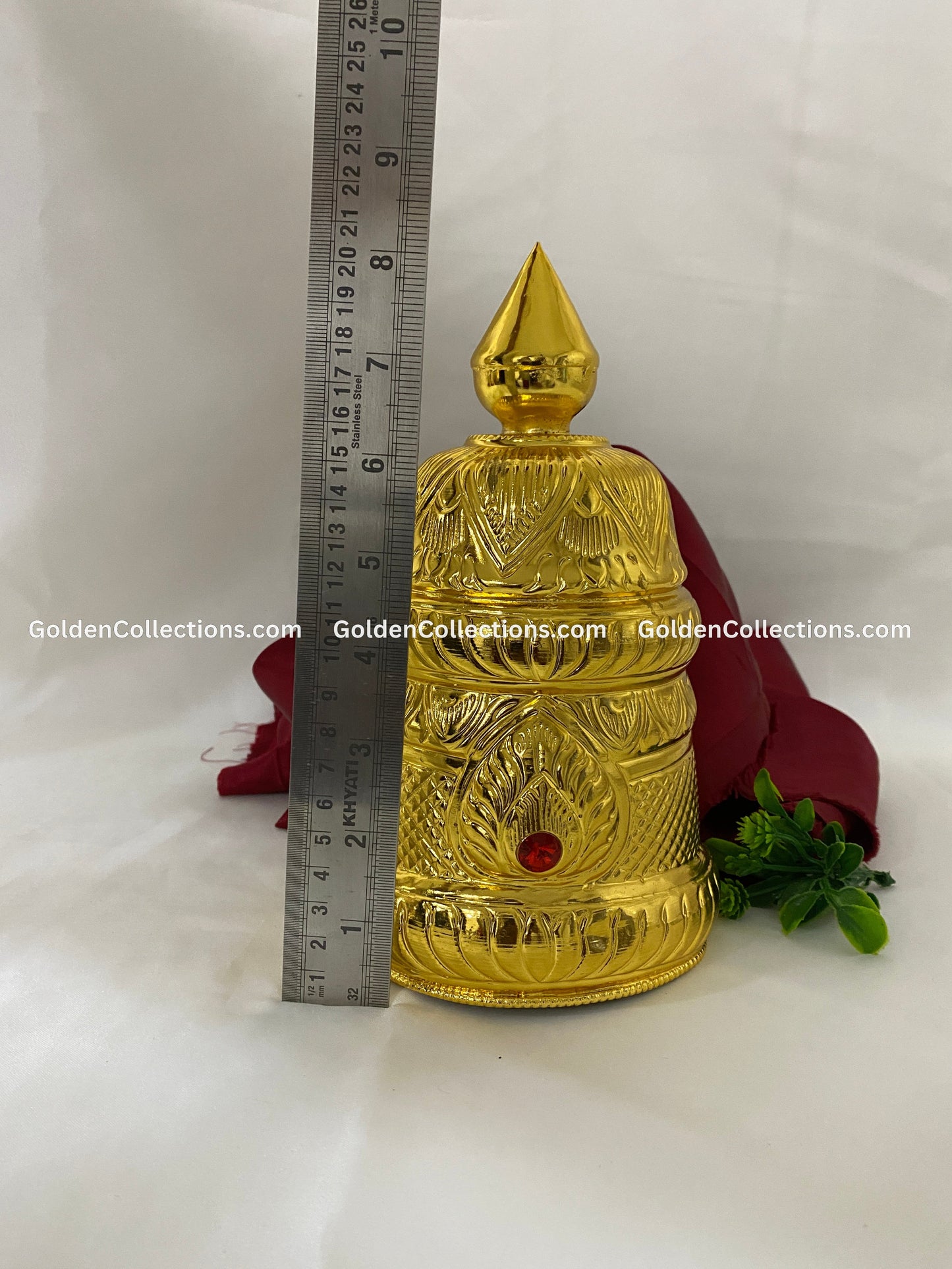 Deity Jewellery Crown - Ornate Mukut - GoldenCollections DGC-004 2