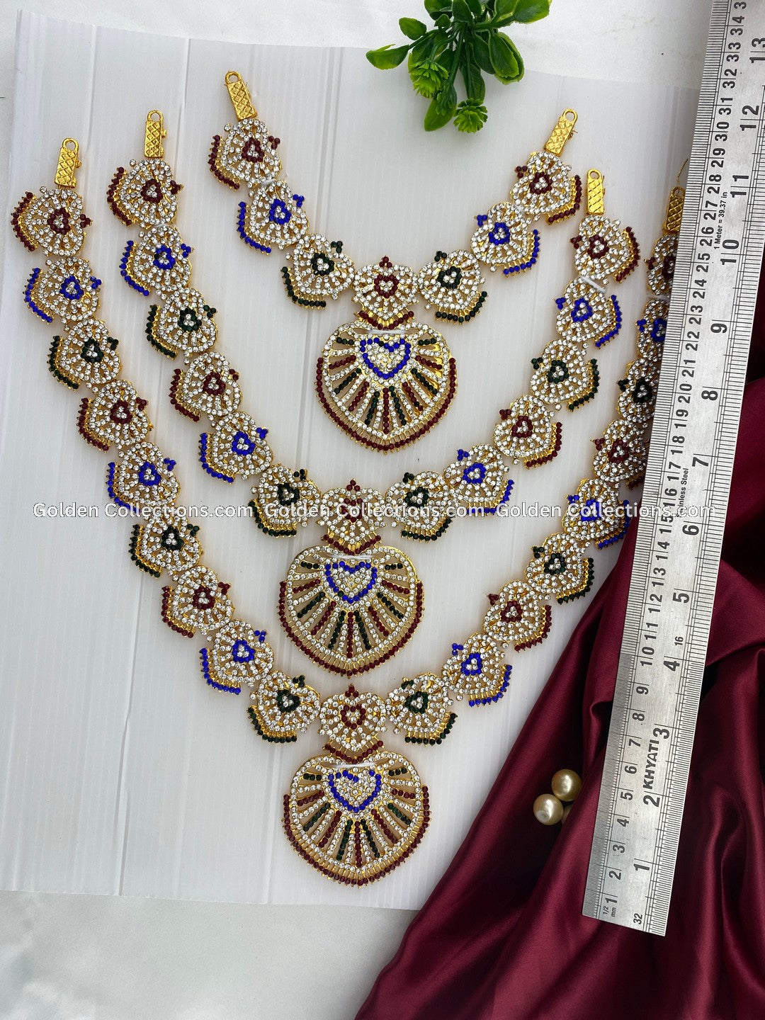 Deity Long Necklace for Goddesses - GoldenCollections DLN-020 2