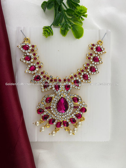 Deity Stone Necklace - GoldenCollections DSN-047