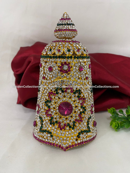 Divine Crown Mukut for Deity - GoldenCollections DGC-131
