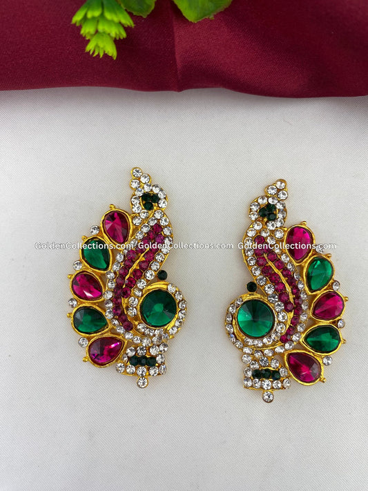 Divine God Earrings - Karna Pathakam - GoldenCollections DGE-009