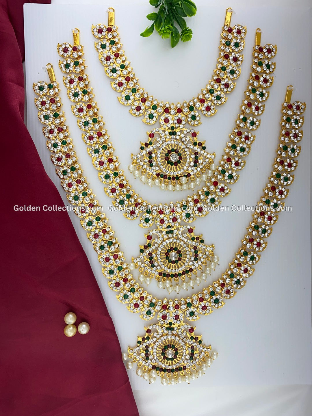 Explore Temple Deity Long Necklace-GoldenCollections